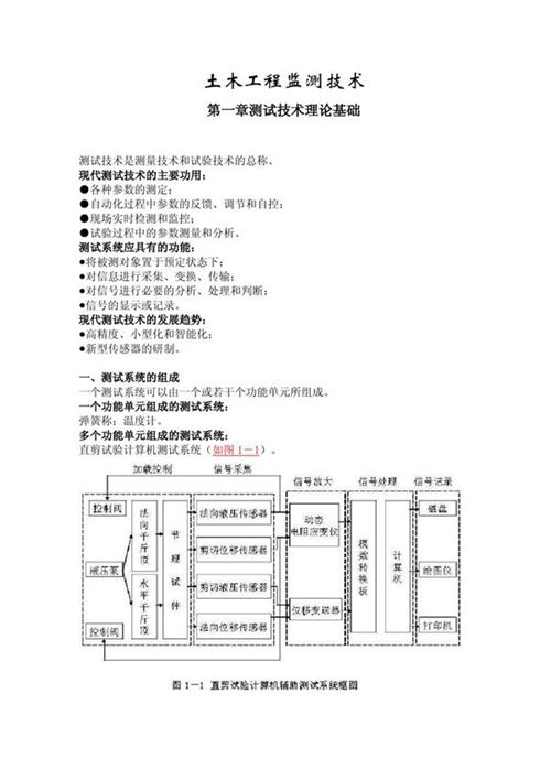 土木工程监测技术(同济大学教材)