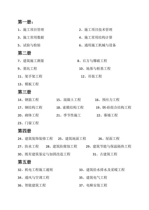 建筑施工手册 第一分册（修订版）