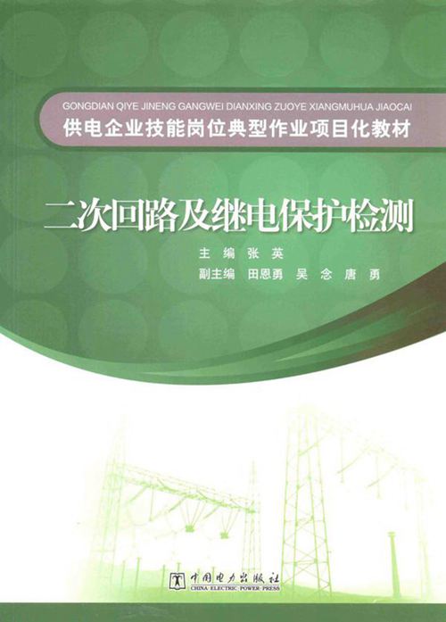 供电企业技能岗位典型作业项目化教材 二次回路及继电保护检测 张英 (2015版)