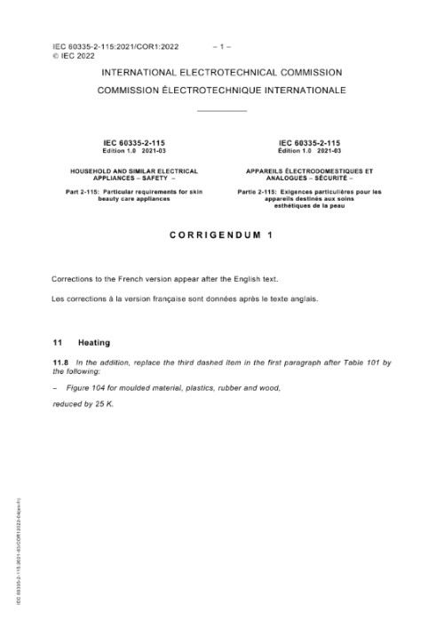 IEC 60335-2-115:2021/COR1:2022