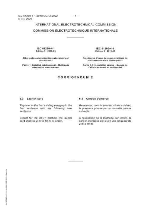 IEC 61280-4-1:2019/COR2:2022
