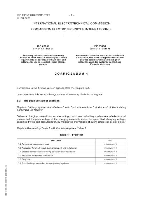 IEC 63056:2020/COR1:2021