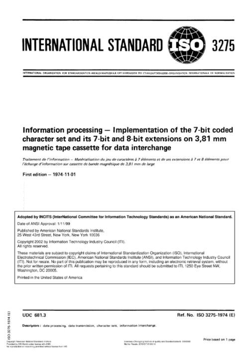 ISO 3275:1974