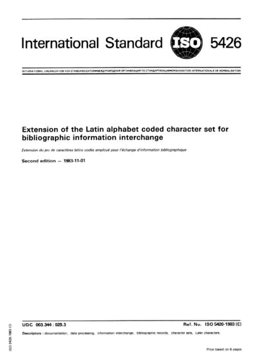 ISO 5426:1983