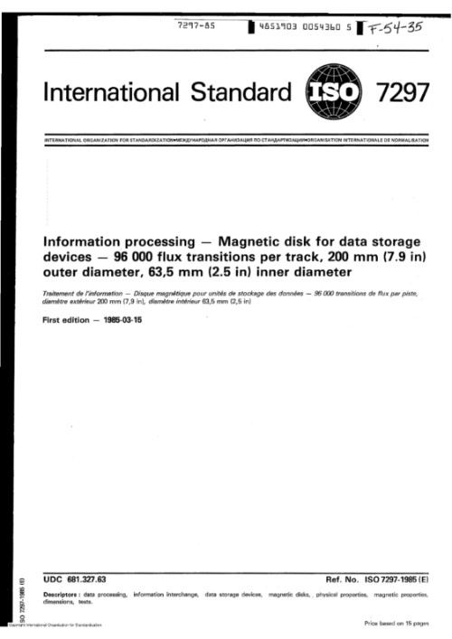 ISO 7297:1985