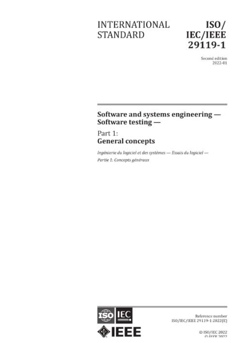 ISO/IEC/IEEE 29119-1:2022