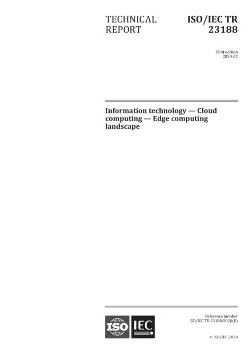 ISO/IEC TR 23188:2020
