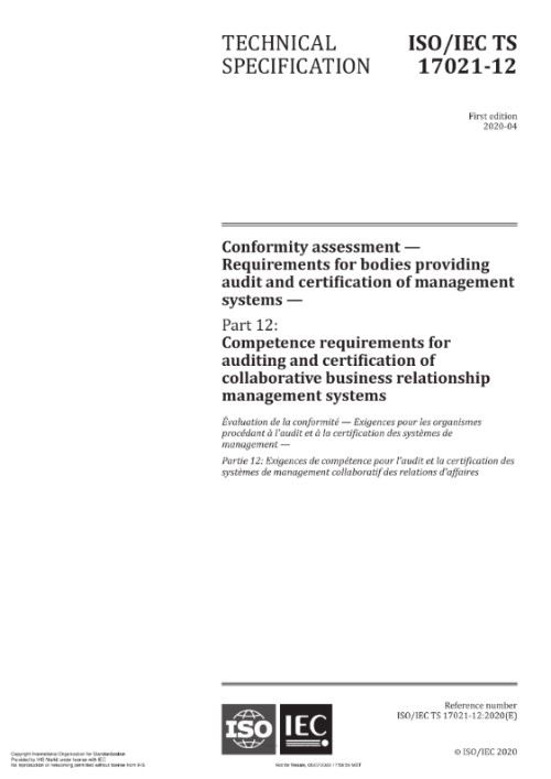 ISO/IEC TS 17021-12:2020
