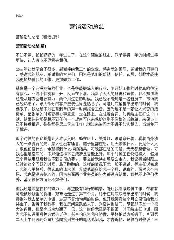 营销活动总结 (共11页)