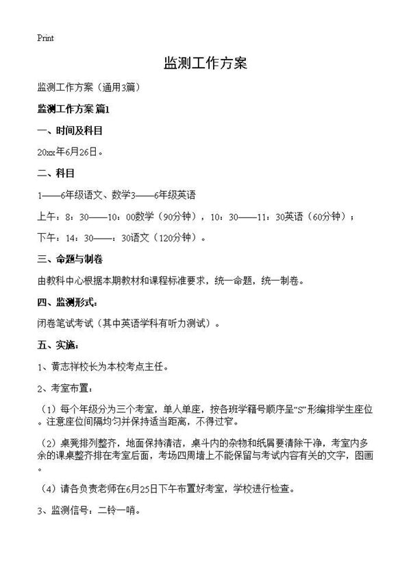 监测工作方案 (共4页)