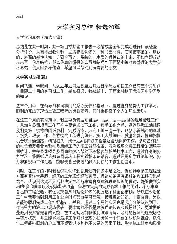 大学实习总结 (共24页)