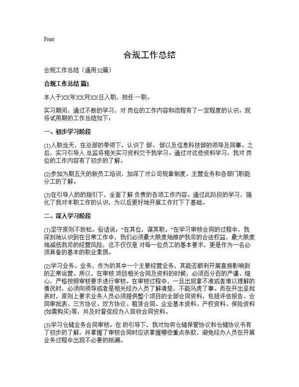 合规工作总结 (共44页)