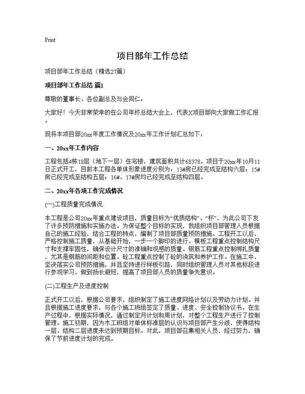 项目部年工作总结 (共49页)