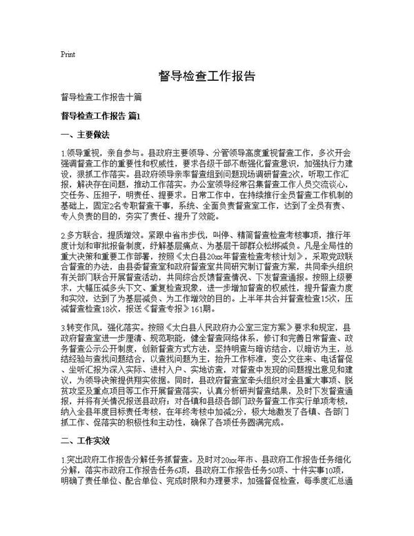 督导检查工作报告 (共27页)