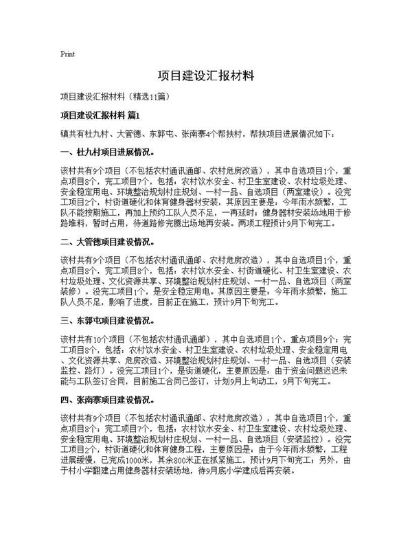 项目建设汇报材料 (共22页)