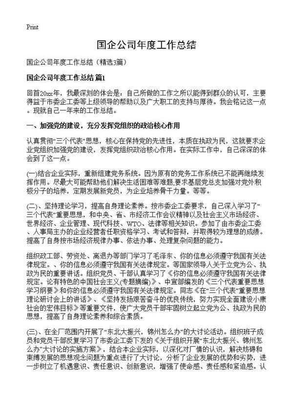 国企公司年度工作总结 (共7页)
