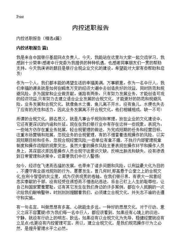 内控述职报告 (共7页)