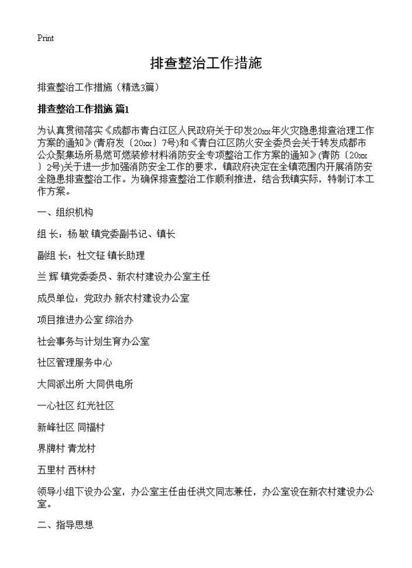 排查整治工作措施 (共8页)